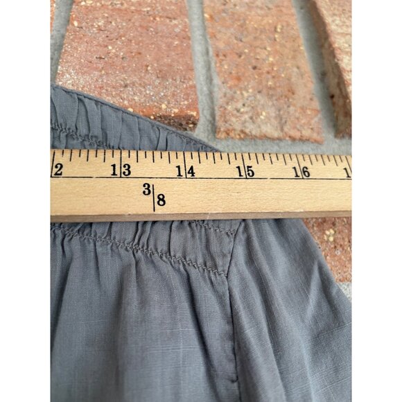 Anthropologie Elevenses Button-Up Blouse With Ruched Details & Long Sleeves - Picture 6 of 10